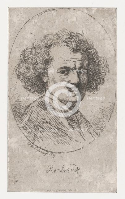 Portrait of Rembrandt, 1859. Creator: Charles Blanc.