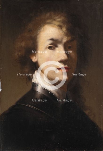 Portrait of Rembrandt with Gorget, 1629-1729. Creator: Workshop of Rembrandt.