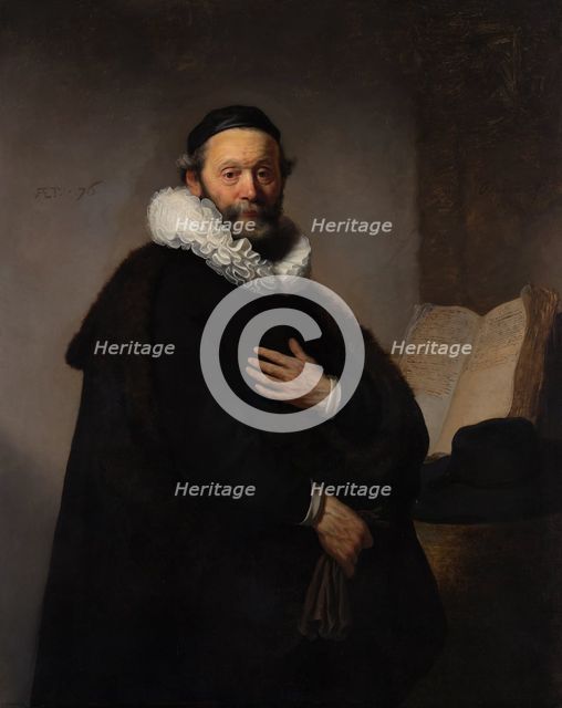 Portrait of Remonstrant Minister Johannes Wtenbogaert, 1633. Artist: Rembrandt van Rhijn (1606-1669)
