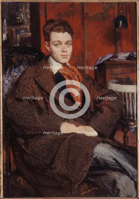 Portrait of René Crevel (1900-1935), writer, 1928. Creator: Jacques Emile Blanche.