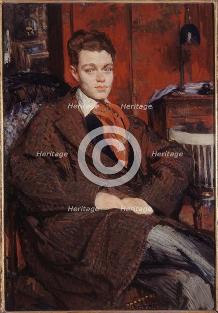 Portrait of René Crevel (1900-1935), writer, 1928. Creator: Jacques Emile Blanche.