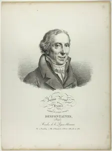 Portrait of Réné Desfonataines, 1820. Creator: Julien Leopold Boilly