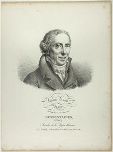 Portrait of Réné Desfonataines, 1820. Creator: Julien Leopold Boilly