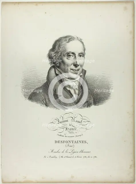 Portrait of Réné Desfonataines, 1820. Creator: Julien Leopold Boilly.