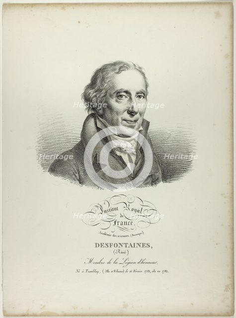 Portrait of Réné Desfonataines, 1820. Creator: Julien Leopold Boilly.