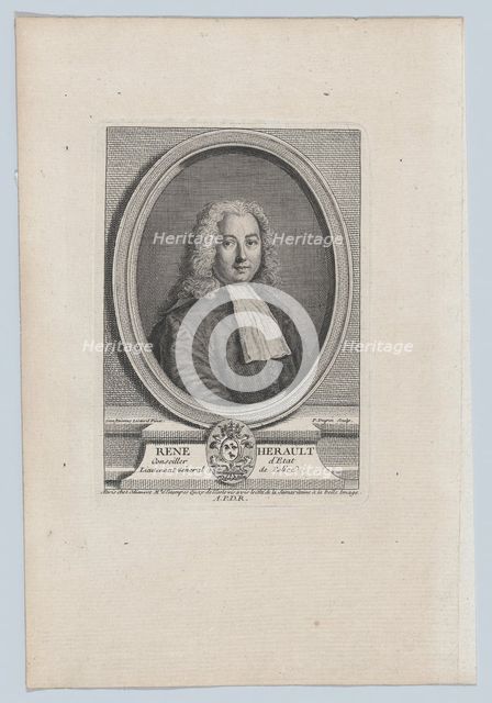 Portrait of René Herault,.n.d., n.d.. Creator: Pierre Dupin.