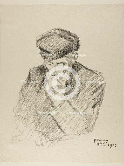 Portrait of Renoir, Fourth Plate, 1905. Creator: Jean Louis Forain.