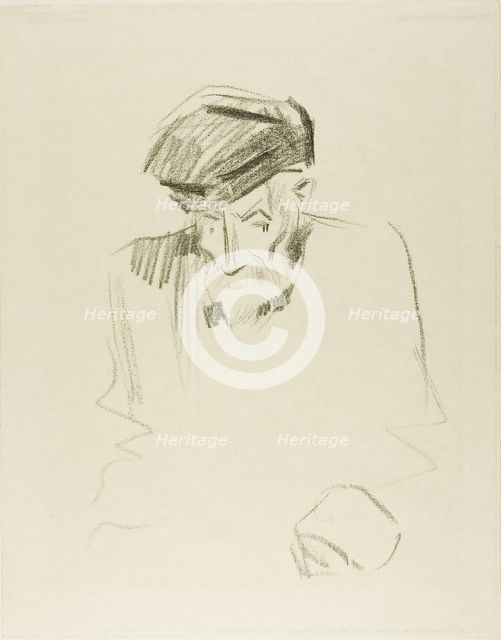 Portrait of Renoir, Second Plate, 1905. Creator: Jean Louis Forain.