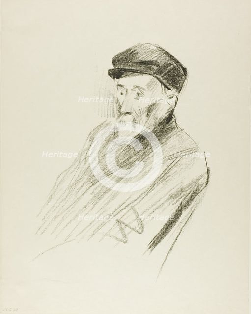 Portrait of Renoir, Third Plate, 1905. Creator: Jean Louis Forain.