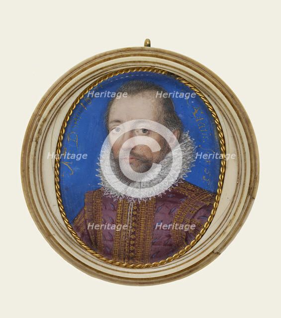 Portrait of Rhys Griffiths, 1617. Creator: Isaac Oliver I.