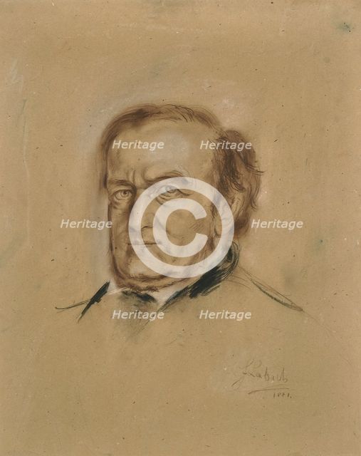 Portrait of Richard Wagner (1813-1883), 1881. Creator: Lenbach, Franz, von (1836-1904).