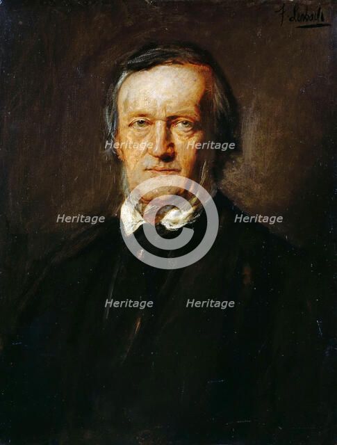 Portrait of Richard Wagner (1813-1883). Creator: Lenbach, Franz, von (1836-1904).