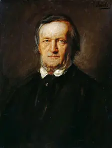 Portrait of Richard Wagner (1813-1883). Creator: Lenbach, Franz, von (1836-1904)