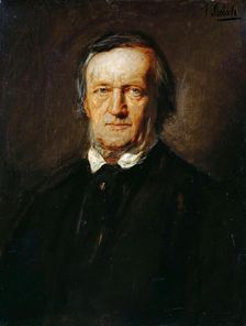 Portrait of Richard Wagner (1813-1883). Creator: Lenbach, Franz, von (1836-1904)