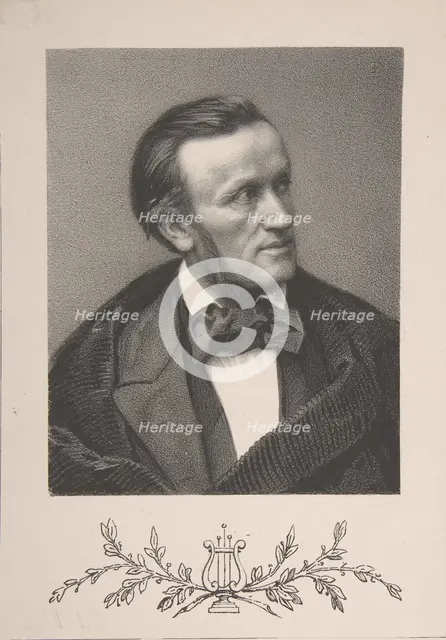 Portrait of Richard Wagner, 19th century. Creator: Unknown.