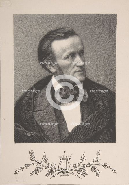 Portrait of Richard Wagner, 19th century. Creator: Unknown.
