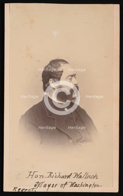 Portrait of Richard Wallach (1816-1881), Before 1881. Creator: Unknown.
