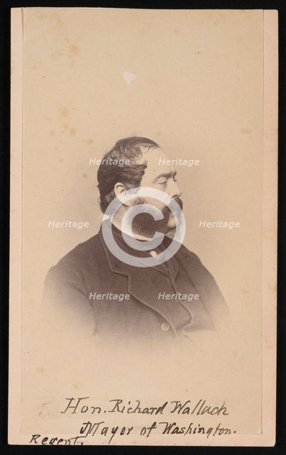 Portrait of Richard Wallach (1816-1881), Before 1881. Creator: Unknown.