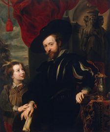 Portrait of Rubens with his Son Albert, 1620. Creator: Circle of Rubens