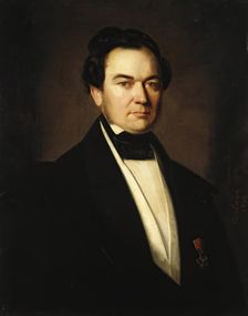 Portrait of Rudolf Hermann, 1850. Creator: Carl Johann Lasch