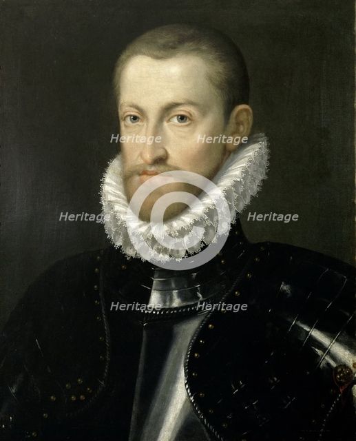 Portrait of Rudolf II of Austria (1552–1612), Holy Roman Emperor, ca 1578. Artist: Rota, Martino (c. 1520-1583)