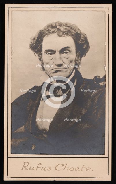Portrait of Rufus Choate (1799-1859), Before 1859. Creator: Southworth and Hawes.