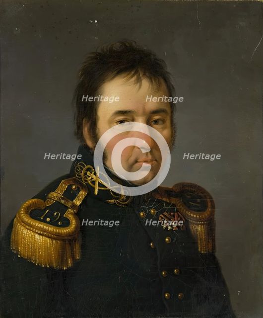 Portrait of Russian Navigator, Captain I Rank Vasily M Golovnin (1776-1831), 1815. Creator: Orest Kiprensky.