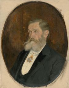 Portrait of S. H. Vajanský, 1912. Creator: Karol Miloslav Lehotský