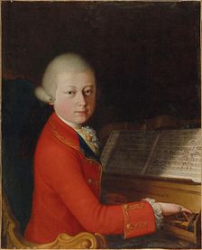 Portrait of Wolfgang Amadeus Mozart (1756-1791) at the Age of 13 in Verona, 1770. Creator: Cignaroli, Giambettino (1706-1770)