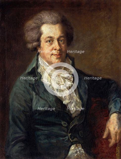 Portrait of Wolfgang Amadeus Mozart.