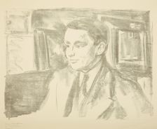 Portrait of Wolfgang Gurlitt, 1912. Creator: Munch, Edvard (1863-1944)
