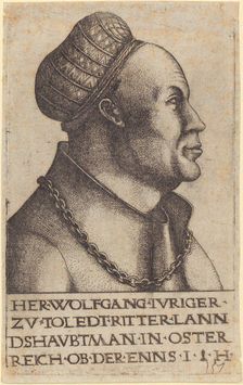 Portrait of Wolfgang Jörger (1462-1524), Freiher of Upper Austria. Creator: Hopfer, Hieronymus (1500-1563)