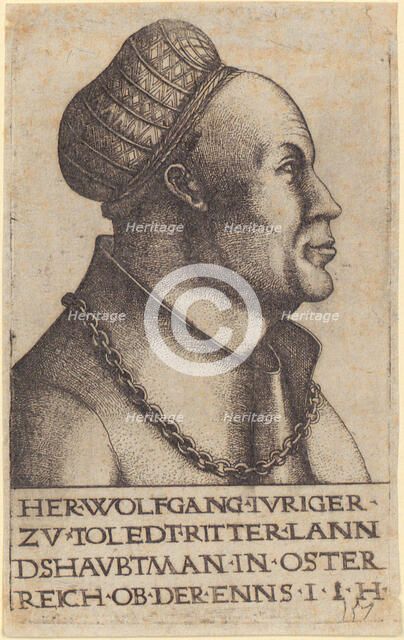 Portrait of Wolfgang Jörger (1462-1524), Freiher of Upper Austria. Creator: Hopfer, Hieronymus (1500-1563).
