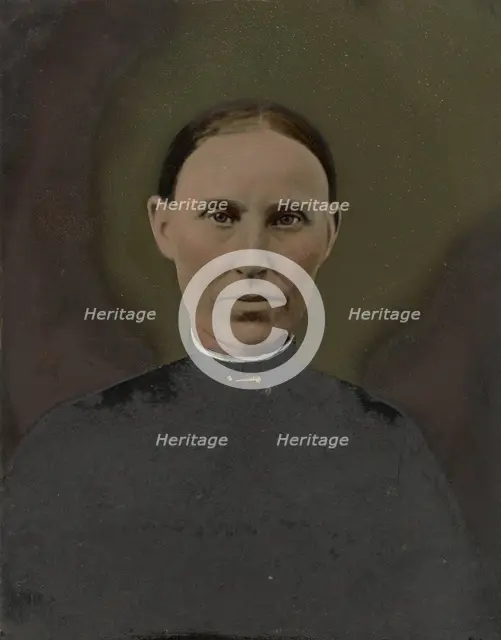Portrait of woman, 1860s-1880s. Creator: Unknown.