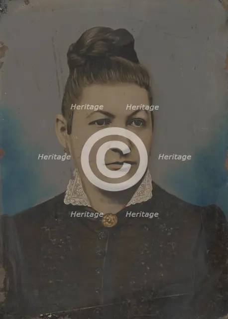 Portrait of woman, 1860s-1880s. Creator: Unknown.