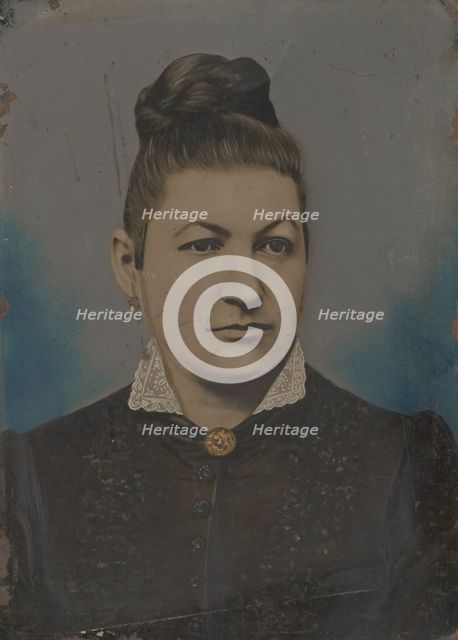 Portrait of woman, 1860s-1880s. Creator: Unknown.