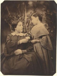 Portrait of Woman and Child, 1855. Creator: Jean-Baptiste Frénet