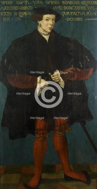 Portrait of Worp van Ropta, Chief Magistrate of East Dongeradeel, 1542. Creator: Friese School 1542.