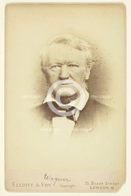 Portrait of Wagner, 1877. Creator: Elliott & Fry.