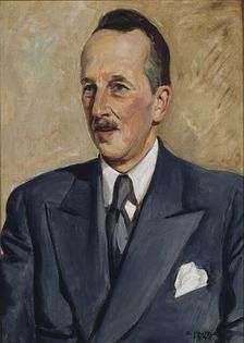 Portrait of Wäinö Wallin, 1945. Creator: Oskari Paatela