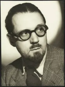 Portrait of Walter Bird in civilian clothing, at RAF Iver Heath, Pinewood Studios, Iver, Buckinghams Creator: Crown Film Unit