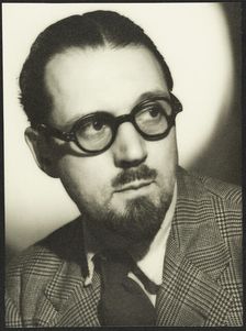 Portrait of Walter Bird in civilian clothing, at RAF Iver Heath, Pinewood Studios, Iver, Buckinghams Creator: Crown Film Unit