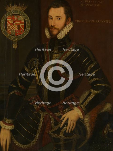 Portrait of Walter Devereux (1539-1576), First Earl of Essex, dated 1572. Creator: British Painter.