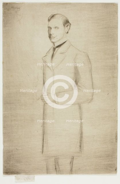 Portrait of Walter Dowdeswell, Esq., 1890. Creator: Theodore Roussel.