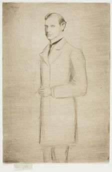 Portrait of Walter Dowdeswell, Esq., 1890. Creator: Theodore Roussel
