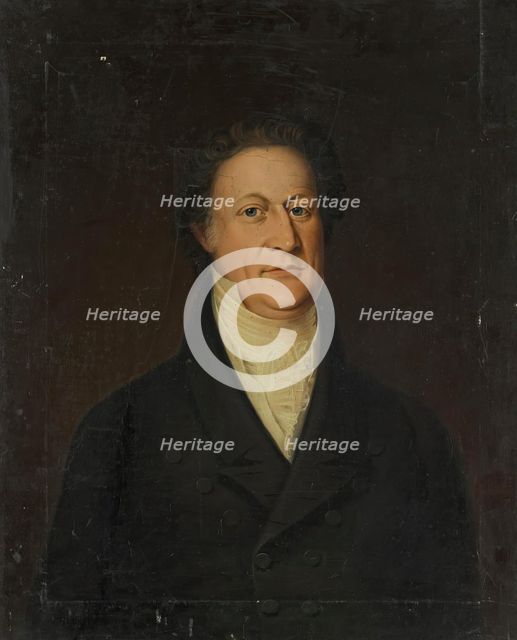 Portrait of Walter Petersen, 1825. Creator: J. Linolle.