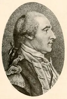 Portrait of Washington, drawn from life, showing hair in pig tail queue c1770, (1937). Creator: Unknown