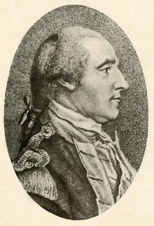 Portrait of Washington, drawn from life, showing hair in pig tail queue c1770, (1937). Creator: Unknown
