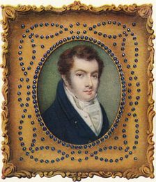 Portrait of Washington Irving c1820. Artist: William Foy