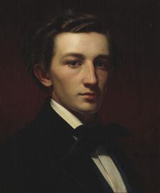 Portrait of Werner Holmberg, 1853. Creator: Per Sodermark